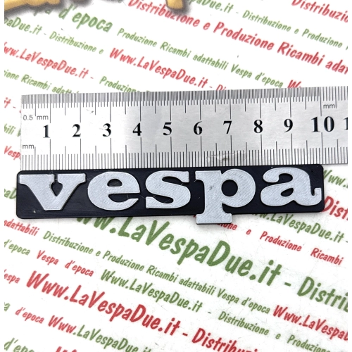 3D-gedrucktes schwarzes Frontkennzeichen für VESPA 50 125 PS V FL FL2 N XL