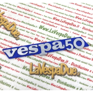 Plaque latérale bleue imprimée en 3D pour Vespa 50 125 CV V FL FL2 N XL