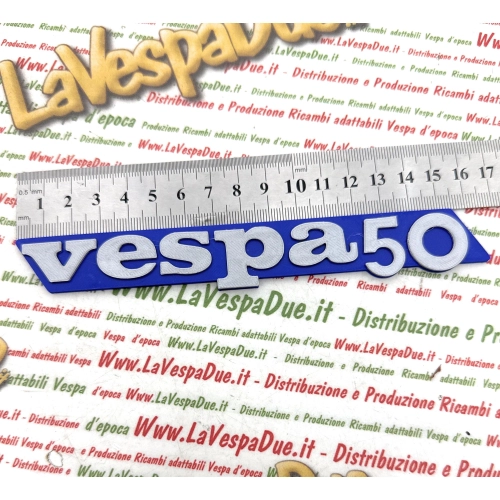 Plaque latérale bleue imprimée en 3D pour Vespa 50 125 CV V FL FL2 N XL