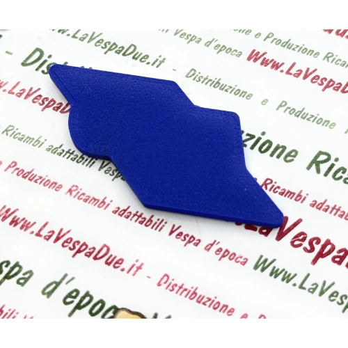 Plaque de coffre bleue HP imprimée en 3D pour VESPA 50 125 HP 3 et 4 vitesses
