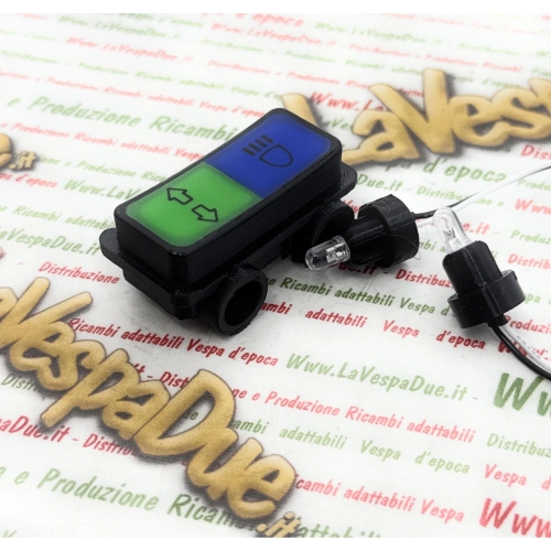 3D-gedruckte Lenkerblinkerleuchte für VESPA PK 50 80 100 125 S SS Automatische Lenkerbeleuchtung und Blinker Ro 178935 Steuerleuchte