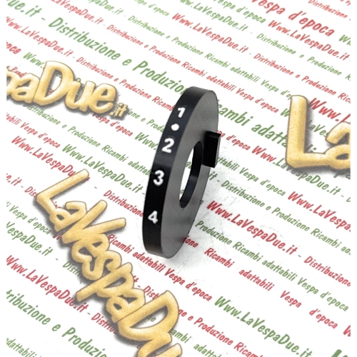 Schwarzer, 3D-gedruckter 4-Gang-Ganganzeigering für VESPA 50 125 PS V FL FL2 N XL