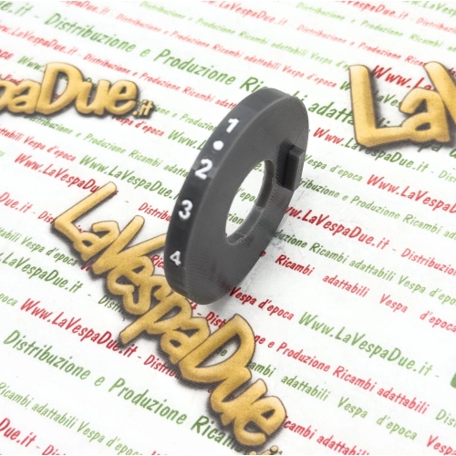Bague indicatrice de vitesse grise imprimée en 3D à 4 rapports pour Vespa 50 125 CV V FL FL2 N XL