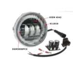 Complete SIEM LED headlight assembly for VESPA 50 NLR V5A1T original model ro 101321 070683