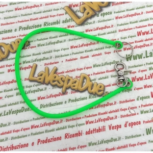 Green silicone keychain anti-theft anti-loss for Piaggio Vespa APE CIAO SI BRAVO BOXER Lambretta innocenti blockshaft 36 cm long