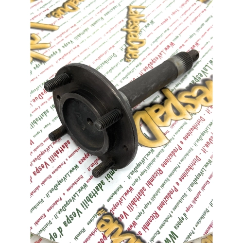 Eje con brida de fijación de rueda delantera para APE 150 AB1T AB2T >14551 NOS (Nuevo, en stock en almacén)