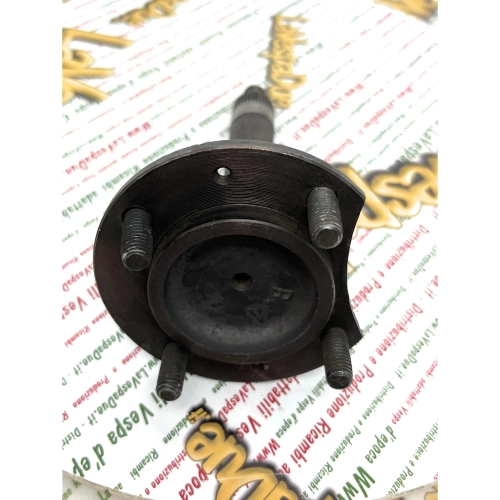 Eje con brida de fijación de rueda delantera para APE 150 AB1T AB2T >14551 NOS (Nuevo, en stock en almacén)
