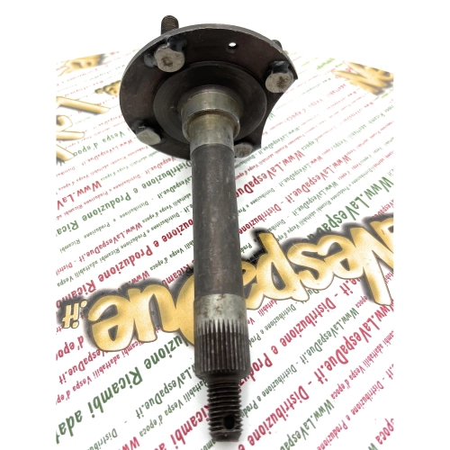 Eje con brida de fijación de rueda delantera para APE 150 AB1T AB2T >14551 NOS (Nuevo, en stock en almacén)