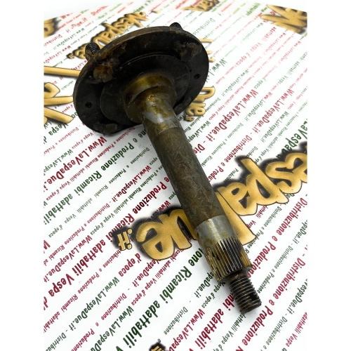Eje con brida de fijación de rueda trasera para APE AB2T 14552 > AB3T AB4T AC1T AC2T (nuevo, sin usar, en stock)