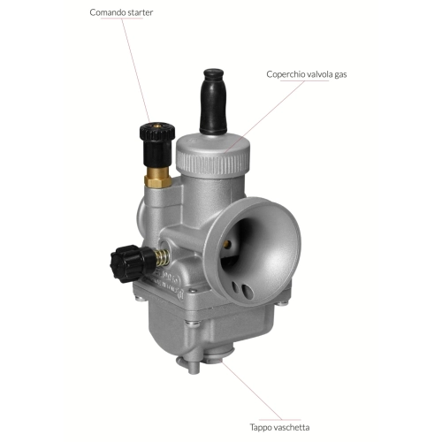 Carburador DELL'ORTO PHDG Ø 19 para VESPA para motores de 2 tiempos para diversas aplicaciones de VESPA