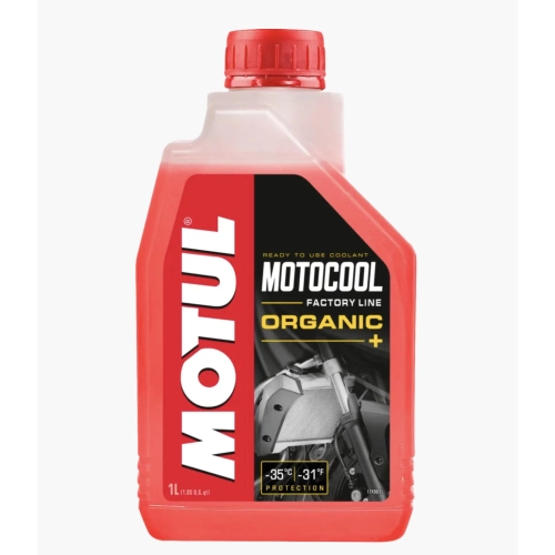 Líquido refrigerante para radiador MOTUL MOTOCOOL FACTORY LINE -35°, 1 litro, listo para usar.