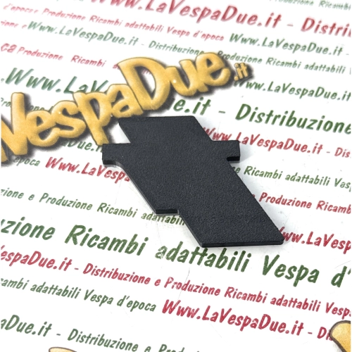 3D-gedrucktes schwarzes Topcase mit Vespa V-Kennzeichenaufschrift für VESPA 50 125 PK V