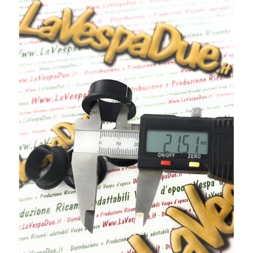 Satz mit 4 Lenkerbuchsen für Benzinschlauch und 3D-Schalthebel, schwarz, für VESPA 50 125 PS V FL FL2