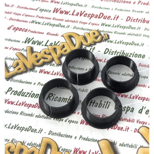 Satz mit 4 Lenkerbuchsen für Benzinschlauch und 3D-Schalthebel, schwarz, für VESPA 50 125 PS V FL FL2
