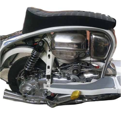 XL LAMBRETTA 125 150 LI SPECIAL GP DL SX 175 TV 2nd 3rd 200 TV SX GP DL ro 19970010 innocenti depósito de acero inoxidable pulido de 10 litros