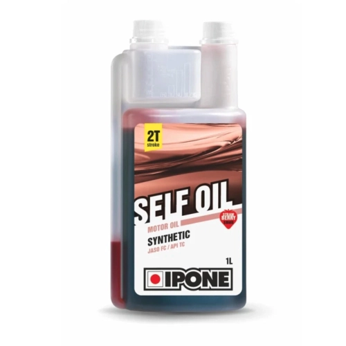 Huile synthétique IPONE SELF OIL 2T Mélange Fraise pour scooters VESPA Lambretta Ciao 2 temps