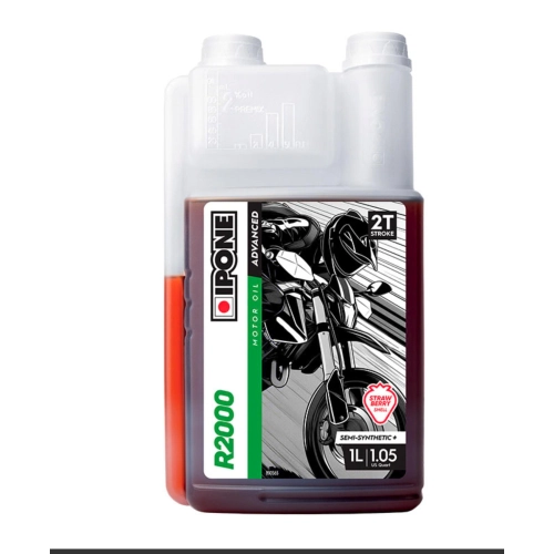 IPONE R2000 Semi-Synthetic Strawberry 2T Mixture Oil for VESPA Lambretta Ciao SCOOTER 2-stroke
