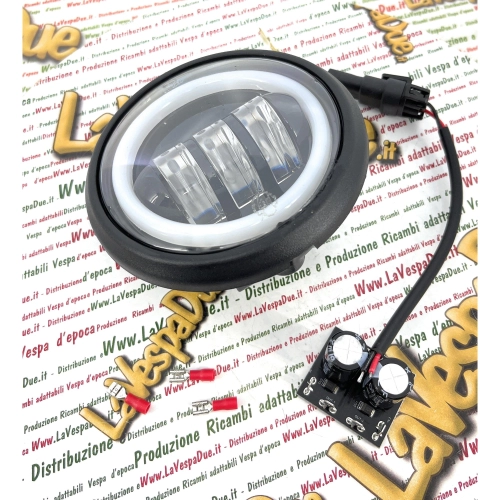 SIEM LED-Scheinwerferglas, Durchmesser 15 mm, für VESPA 90 SS 125 SUPER ET3 PRIMAVERA ro 091389 091390 193798 143075 144773