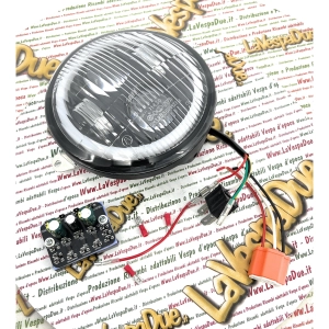Complete SIEM LED front headlight assembly for VESPA PX 125 150 P 200 E ARCOBALENO ro 139616 1R000267 163685