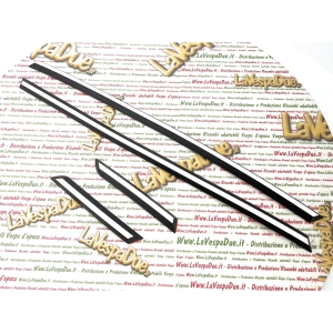 Set of 4 white trims for VESPA 50 PK XL RUSH from 1988 to 1989 V5X4T rubber moldings ro 248221 248222 248223 248224 for front mudguard and rear door
