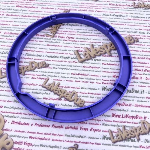 3D Printed BLUE Wheel Nut Cover Ring for VESPA 50 125 PK XL HP S FL AUTOMATICA PLURIMATIC RUSH N FL2 CARBON EFFECT excellent quality and resistance