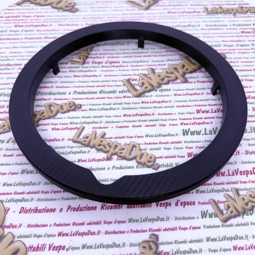 3D Printed Black Wheel Nut Cover Ring for VESPA 50 125 PK XL HP S FL AUTOMATICA PLURIMATIC RUSH N FL2 CARBON EFFECT excellent quality and resistance