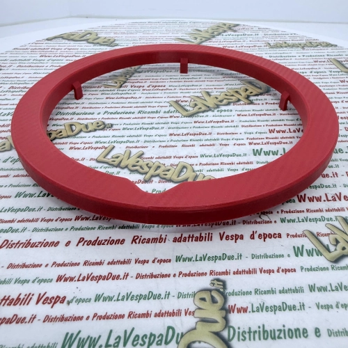 3D-gedruckter roter Radmuttern-Abdeckring für VESPA 50 125 PK XL HP S FL AUTOMATICA PLURIMATIC RUSH N FL2 CARBON EFFECT – hervorragende Qualität und Widerstandsfähigkeit