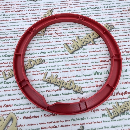3D-gedruckter roter Radmuttern-Abdeckring für VESPA 50 125 PK XL HP S FL AUTOMATICA PLURIMATIC RUSH N FL2 CARBON EFFECT – hervorragende Qualität und Widerstandsfähigkeit