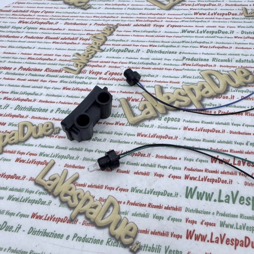 Luz indicadora de manillar ahumada impresa en 3D para VESPA PK 50 80 100 125 S SS, luz de manillar automática e indicador de intermitentes RO 178935.