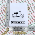 Vintage WHITE document holder for VESPA 50 125 PK S XL RUSH N FL FL2 HP AUTOMATICA PLURIMATIC document holder