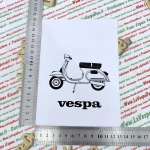 Vintage WHITE document holder pocket for VESPA 125 ET3 PRIMAVERA ideal for GT GTR SPRINT VELOCE TS RALLY GS SS GL NLR document holder