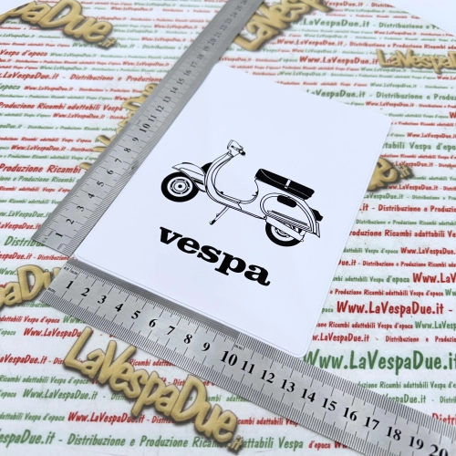 Vintage weiße Dokumententasche für VESPA 125 ET3 PRIMAVERA, ideal für GT, GTR, SPRINT, VELOCE, TS, RALLY, GS, SS, GL und NLR.