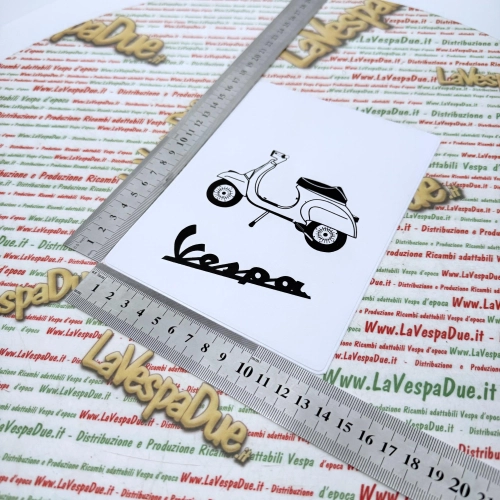 Vintage WHITE Dokumentenhalter für VESPA 50 90 125 SPECIAL ETS NLR SS S ELESTART Dokumentenhalter