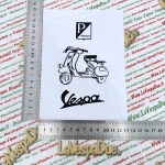 Vintage WHITE document holder pocket for VESPA 98 125 150 V1T V15T V30T V33T V98T VU1T U VM VN VL VB1T VNB VBB VBA VNA low headlight ostrich 60s document holder