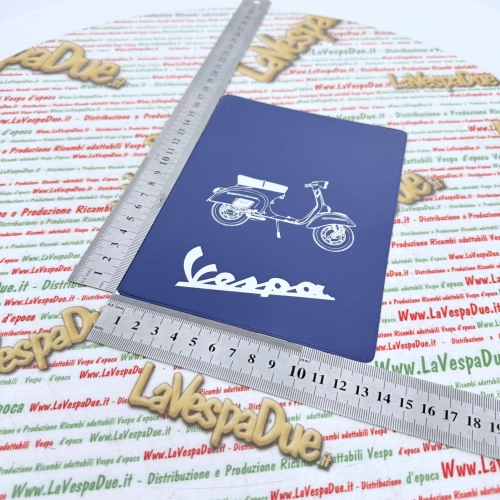 Vintage blaue Dokumentenmappe für VESPA 125 150 160 180 200 GT GTR SPRINT VELOCE TS RALLY GS SS GL