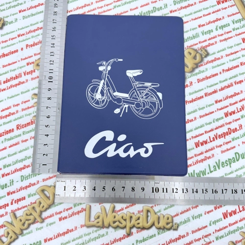Vintage BLUE document holder for Piaggio mopeds CIAO SI BRAVO BOXER SUPER PORTER GRILLO BOSS TRE document holder