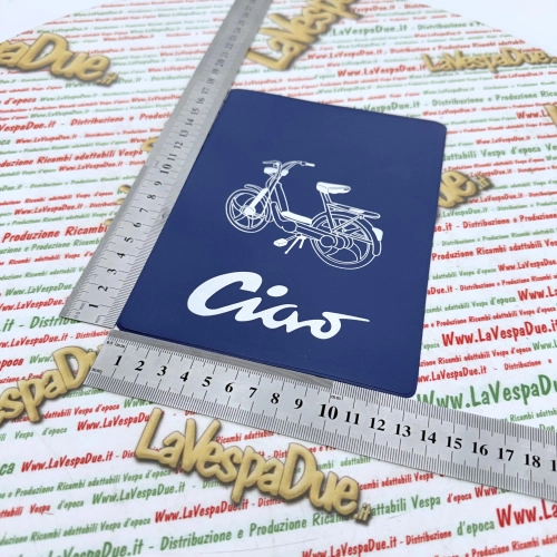 Vintage BLUE document holder for Piaggio mopeds CIAO SI BRAVO BOXER SUPER PORTER GRILLO BOSS TRE document holder