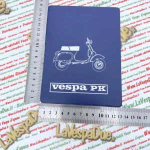Porte-documents bleu vintage pour Vespa 50 125 PK S XL Rush N FL FL2 HP Automatica Plurimatic