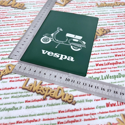 Vintage GRÜNE Dokumentenhülle für VESPA 125 ET3 PRIMAVERA, ideal für GT GTR SPRINT VELOCE TS RALLY GS SS GL NLR Dokumentenhülle