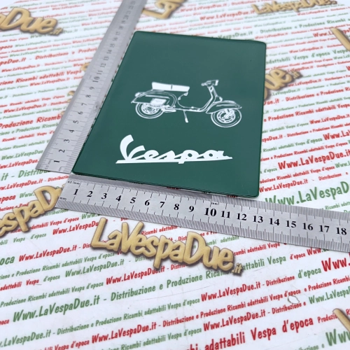 Porte-documents vert vintage pour Vespa 125, 150, 160, 180, 200 GT, GTR, Sprint, Veloce, TS, Rally, GS, SS, GL