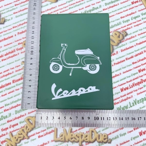 Vintage GRÜNE Dokumentenhülle für VESPA 50 90 125 SPECIAL ETS NLR SS S ELESTART Dokumentenhülle