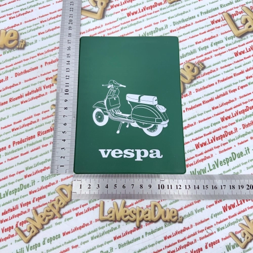 Vintage GRÜNE Dokumentenhalterung für VESPA PX PE 80 125 150 200 PE ARCOBALENO T5 MY MILLENNIUM Scheibenbremsen-Dokumentenhalterung