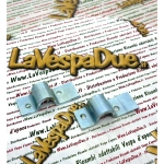 Pair of 16mm stand brackets for VESPA 50 90 125 NLR ET3 PRIMAVERA right and left bridge with zinc plating treatment