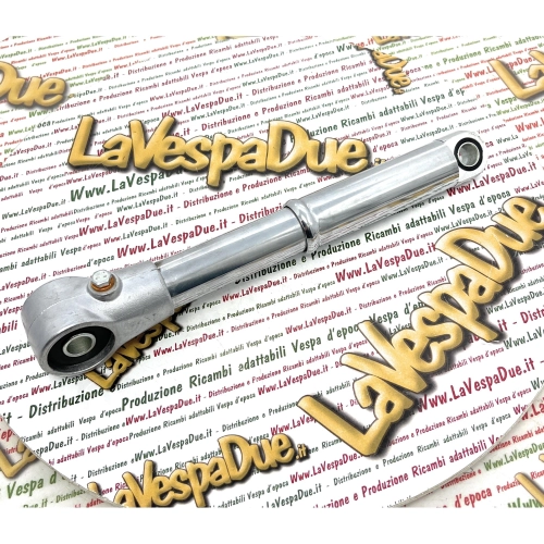 Front shock absorber VESPA 125 V30T V31T >181900 in cast aluminium with chrome plating treatment with screw and gasket