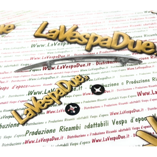 Kotflügel-Emblem für VESPA 125 VNA1 VNA2T VNB1T VNB2T, Zamak-Verzierung mit Stiften und komplett mit elastischen Befestigungsplatten, italienisches Produkt