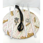 Set of floorboard strips for VESPA 125 NUOVA VMA1T from 1965 to 1967, complete with rubber ends and tips, Italian product