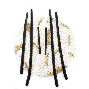 Set of 6 rubber strips for footboards for VESPA 50 N up to frame V5A1T > 25000 with 11 holes on the longest strip, Italian product
