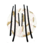 Set of 6 rubber strips for footboards for VESPA 50 N up to frame V5A1T > 25000 with 11 holes on the longest strip, Italian product