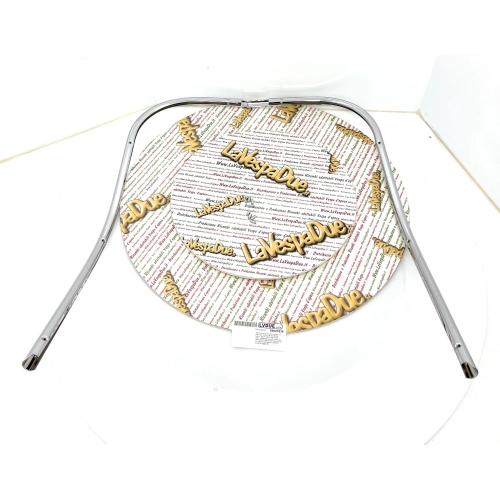 Bordure de protection chromée en deux parties pour VESPA 125 TS 180 SS RALLY VSC1T VSD1T 200 VSE1T RALLY, adaptable aux bordures ULMA types 044 et 202 071966 071967, tubulaire avec vis sans tête, côté droit et gauche, fond de rangement