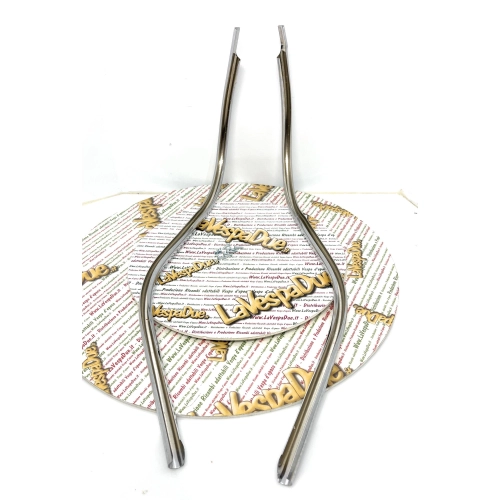 2-piece chromed steel shield edge for VESPA 125 VNA1T VNA2T VNB1T VNB2T 150 VBA1T VBB1T VBB2T GL VLA1T tubular with screws right and left side stock bottom